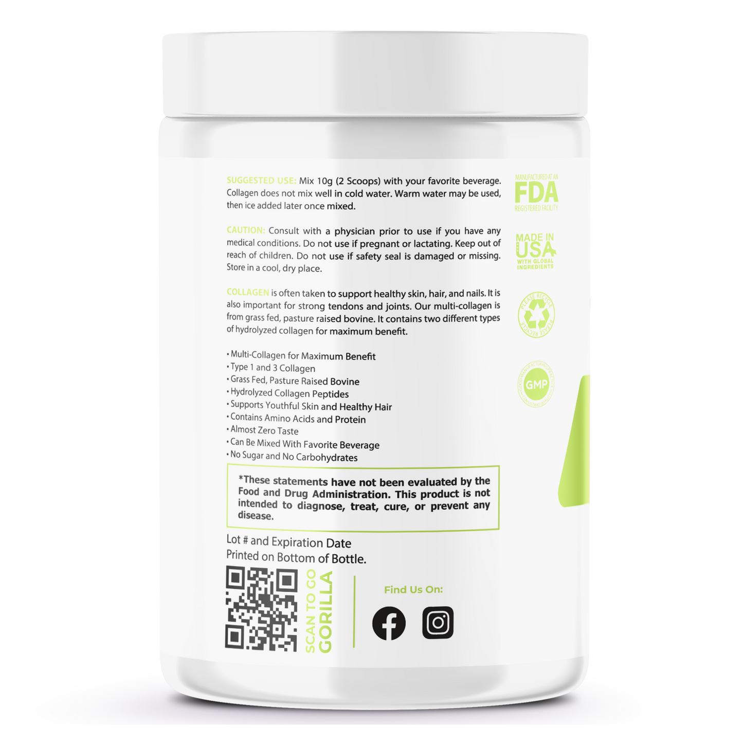 Hydrolyzed Collagen Peptides